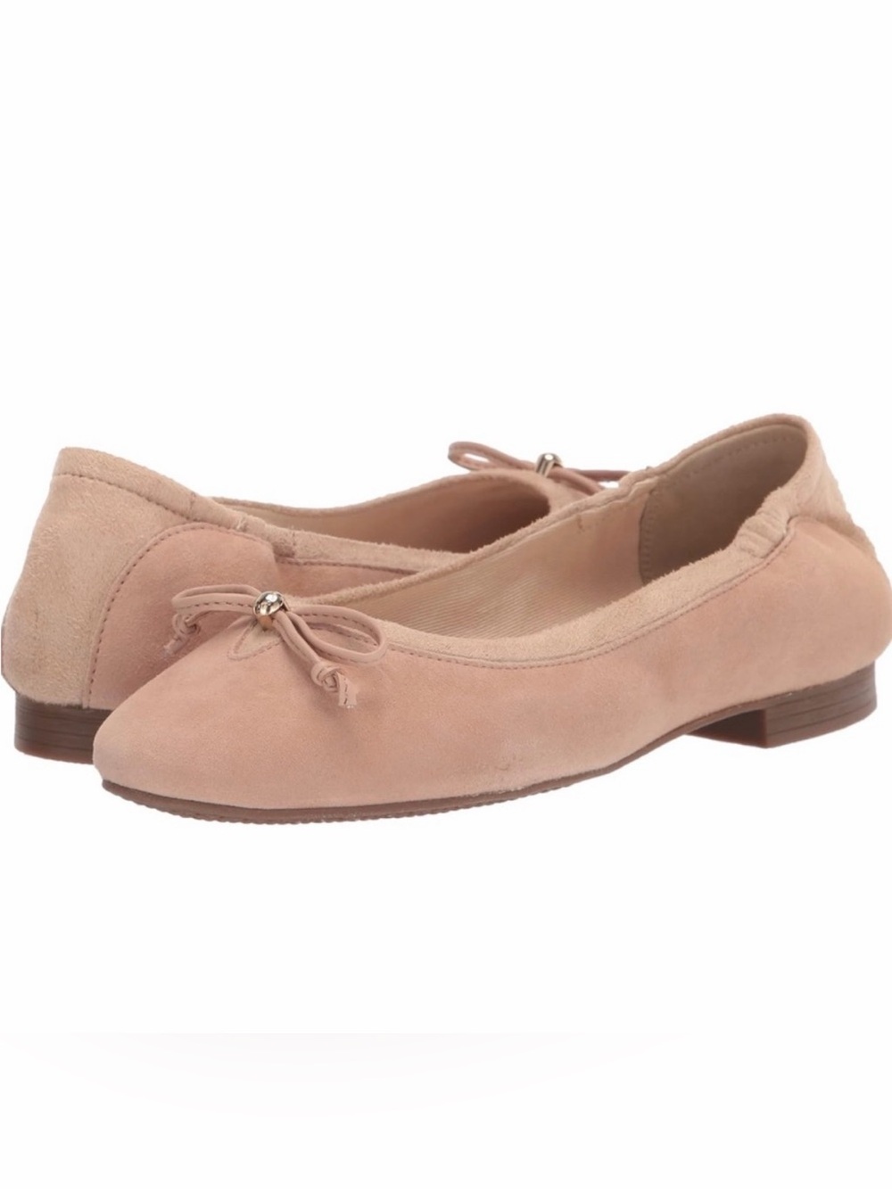 Cole Haan Kiera Suede Ballet Flats, Blush, Size 8